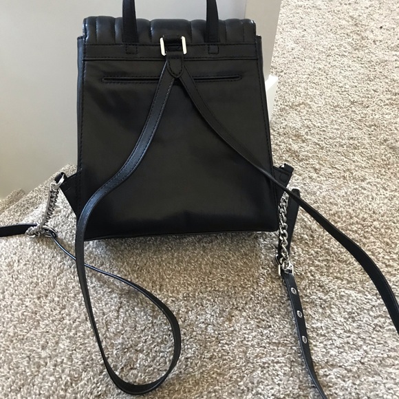 Michael Kors medium size black leather backpack - Picture 5 of 9